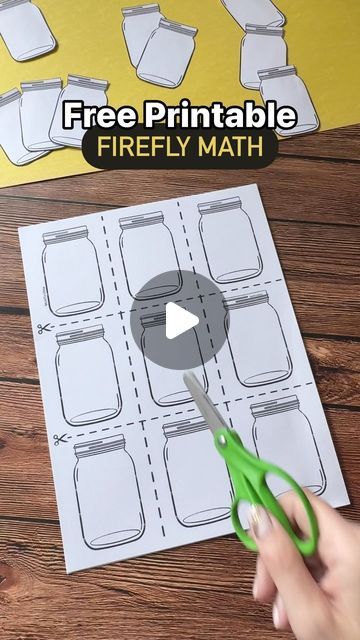 Sharing Maths Activities, Subtraction Activities For Kindergarten, Flashlight Craft, Firefly Craft, Simple Subtraction, Homeschooling Elementary, Fireflies Craft, Nature Camp, Number Crafts