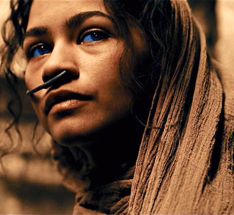 Zendaya In Dune, Chani Dune Art, Sand Elemental, Dune Chani, Zendaya Tumblr, Chani Kynes, Chani Dune, Zendaya Dune, The Princess Diaries 2001