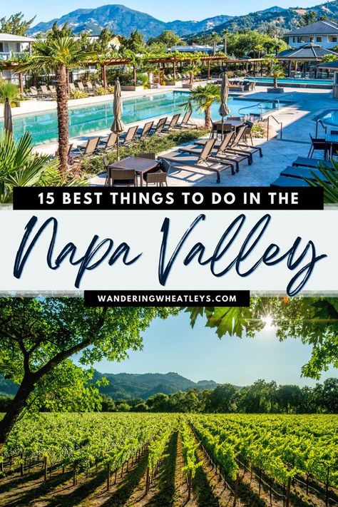 Planning a California vacation? Discover the top things to do in Napa Valley like the top attractions in Napa Valley, the best wineries in Napa Valley and more! I what to do in Napa Valley I places to go in California I USA travel I Napa Valley attractions I Napa Valley activities I things to do in California I where to eat in Napa Valley I Napa Valley tours I Napa Valley wine I California tours I wine in California I Napa Valley parks | California day trips | #NapaValley #California San Francisco And Napa Valley Trip, Napa Valley Couples Trip, Top Wineries In Napa Valley, Napa Valley Day Trip, Napa Valley Vacation Travel Guide, Napa Valley Travel Guide, Napa Valley Birthday Trip, Napa Day Trip, What To Do In Napa Valley