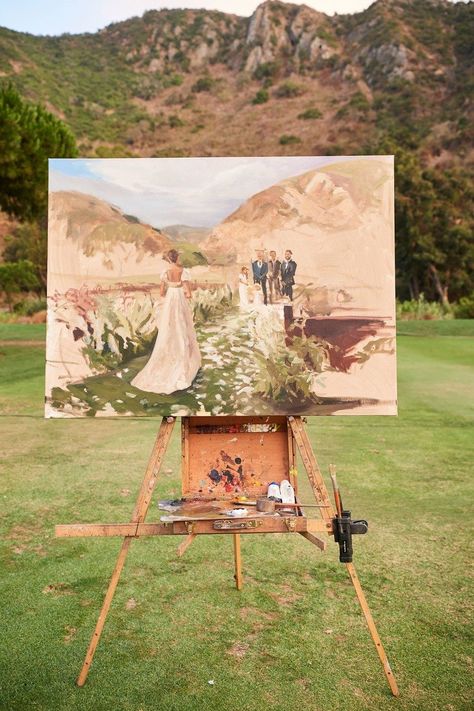 West Coast Wedding, Bianca Balti, Wedding Painting, Wedding Pic, Wedding Activities, Live Painting, Future Wedding Plans, Wedding Entertainment, Coast Wedding