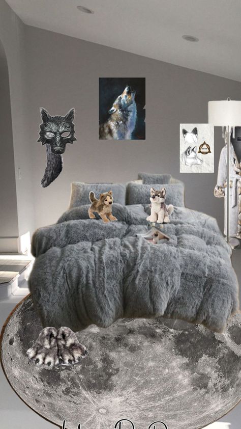 Let me know what your theriotypes are and I’ll make one for you! #therian #wolf #wolftherian #therianthrophy #bedroom Wolf Bedroom Ideas, Wolf Bedroom, Therian Wolf, Wolf Therian, Cute Wolf, Bedroom Idea, Let Me Know, Bedroom Ideas, Let Me