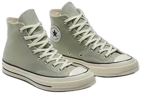 Light Green Converse, Sage Green Converse, Knee High Converse, Exploring Nature, Grey And Green, Green Converse, Converse Chuck 70, Chuck 70, Converse Sneakers