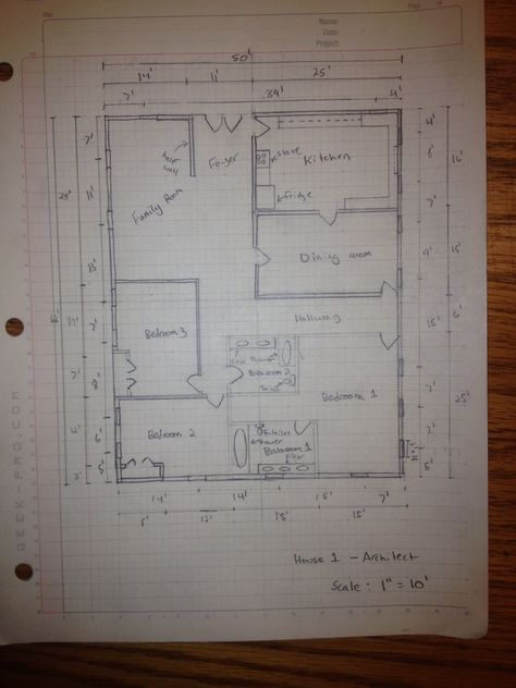 How to Manually Draft a Basic Floor Plan Small Beach House Plans, House Plans Australia, Simple Floor Plans, Create Floor Plan, Home Design Software, Design Your Own Home, Beach House Plans, Build Your Own House, Floor Plan Drawing