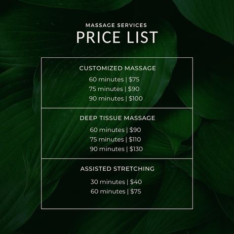 We are thrilled to introduce our brand-new, fully customized massage therapy services! Whether you’re looking to target troubled muscles, promote healing, or simply relax, we’ve got the perfect solution tailored just for you! Check out our unbeatable prices and book your appointment today! #orangecounty #orangecountymassagetherapists #orangecountyesthetician #orangecountyspa #massagetherapy #dayspa #orangecountysmallbusiness #ocfaceandbodystudio Massage Prices, Massage Studio, Studio Design, Massage Therapist, Book Your Appointment, Massage Therapy, Esthetician, Spa Day, Muscles