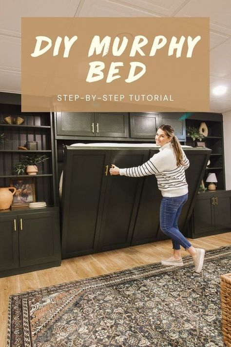 Say goodbye to cramped spaces and hello to versatility! Learn how to install a Murphy Bed effortlessly with our comprehensive step-by-step guide. Transform any room into a multifunctional oasis and reclaim valuable space for living. Click to read more on our blog! Multifunctional Guest Room, Types Of Design Styles, Murphy Bed Kits, Horizontal Murphy Bed, Cinder Block Walls, Refinishing Furniture Diy, Organization Inspiration, Plywood Sheets, Storing Paint