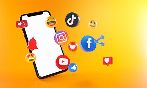 Facebook Messenger Logo, Facebook And Instagram Logo, Graphics Resources, Photo Social Media, Twitter Logo, Logo Instagram, Logo Facebook, Tech Background, Marketing Concept