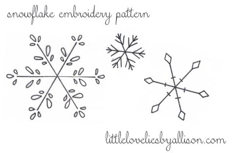 Embroidery Snowflake, Snowflakes Embroidery Pattern, Snowflake Embroidery, Crewel Embroidery Kits, Christmas Embroidery Patterns, Embroidery Stitching, Redwork Embroidery, Embroidery Patterns Vintage, Learn Embroidery