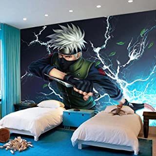 Childrens Bedroom Wallpaper, Anime Bedroom Ideas, Backdrop Wallpaper, Tv Sofa, Wallpaper Cartoon, Bedroom Tv, Otaku Room, Manga Naruto, Custom Wall Murals