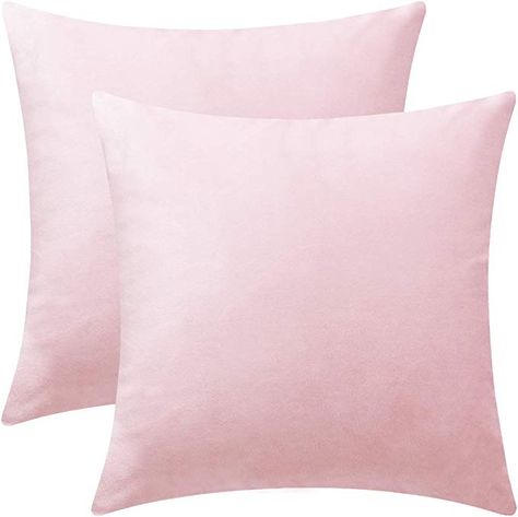 Light Pink Pillows, Preppy Pillows, Pink Velvet Pillow, Pink Pillow Cases, Pink Bedroom For Girls, Throw Pillows Bedroom, Pink Throw Pillows, Pink Cushions, Bedroom Pillows