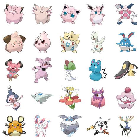 Fairy type Pokemon Pokemon Guide, Pokemon Quiz, Fairy Type Pokemon, Eevee Cute, Comparison Video, Fairies Flying, All Godzilla Monsters, Types Of Fairies, Pokemon 20