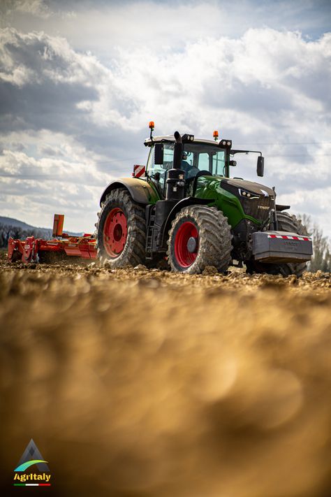 Agriculture, Tractor, Red