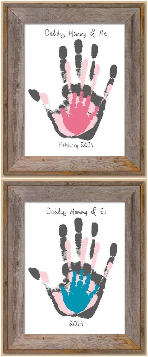 Perlengkapan Bayi Diy, Hand Print Art, Diy Bebe, Diy Bricolage, Handprint Art, Baby Diy, Grandparent Gifts, Baby Crafts, Memory Box