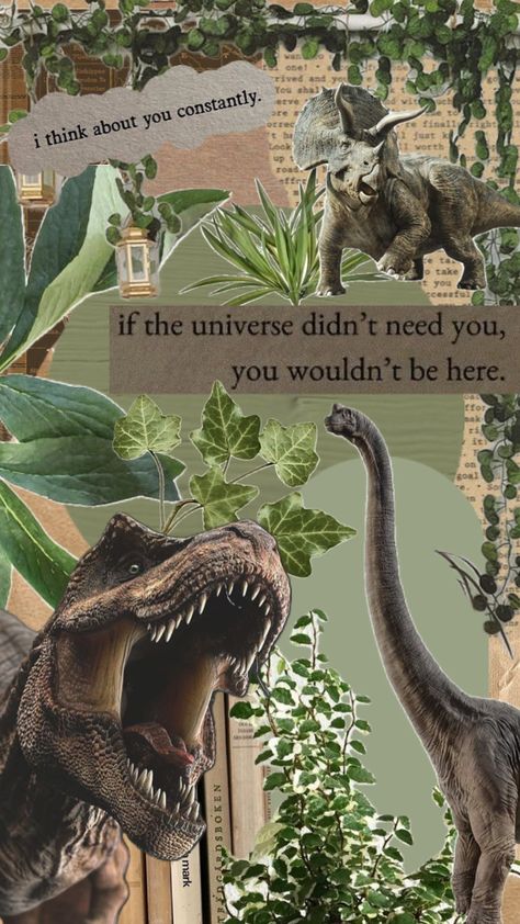 Dinosaur Aesthetic Wallpaper, Paleontology Aesthetic, Dinosaur Aesthetic, Jurassic World Wallpaper, Dinosaur Posters, Dinosaur Wallpaper, Collage Art Projects, Dinosaur Background, Jurassic Park World