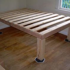 Cheap Bed Frame, Platform Bed Plans, Bed Cheap, Murphy Bed Ikea, Diy Platform Bed, Murphy Bed Plans, Cheap Bedding, Hemma Diy, Diy Bed Frame