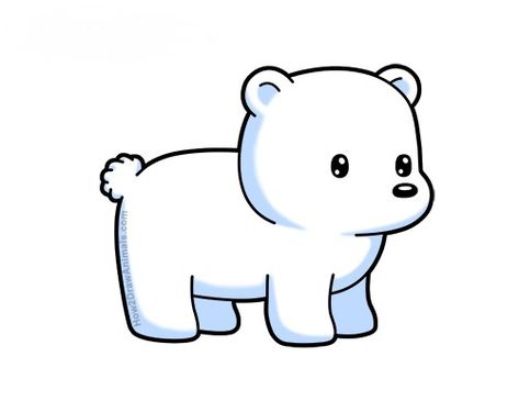 Learn how to draw a Cartoon Polar Bear with this how-to video and step-by-step drawing instructions. #cartoondrawings #polarbear #cuteanimals #howtodraweasy Cute Cartoon Polar Bear, Polar Bear Drawing Cartoon, How To Draw A Polar Bear Step By Step, How To Draw A Polar Bear, Polar Bear Drawing Easy, Polar Bear Doodle, Drawing Polar Bear, Bear Cartoon Images, Draw A Polar Bear