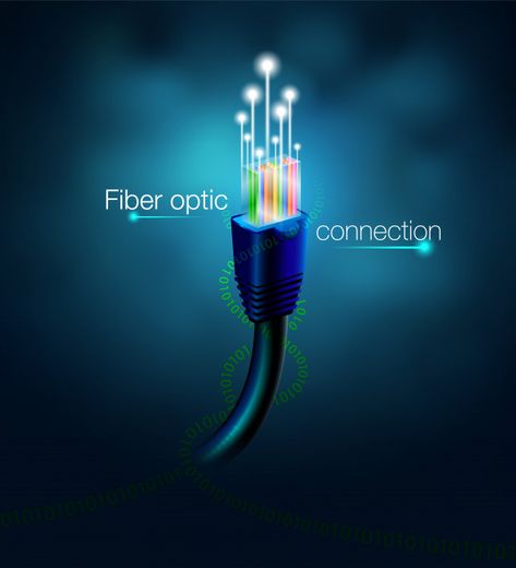 Fiber optic connection. Premium Vector Optic Logo, Fiber Optic Internet, Line Diagram, Fiber Optic Lighting, Fiber Internet, Glowing Background, Fibre Optics, Fiber Optic Cable, Network Cable