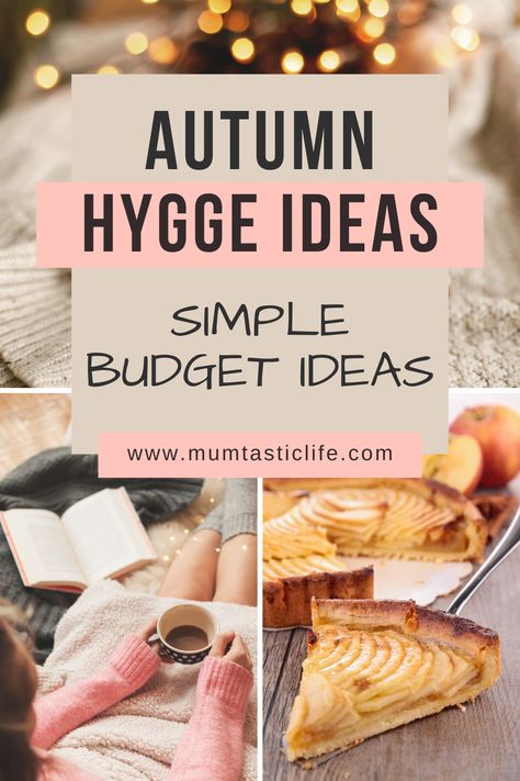 Simple, budget Hygge ideas for your home and life to Hygge all Autumn long. October Decorating Ideas, Fall Hygge Ideas, Cozy Things To Do At Home, Hygge Fall Aesthetic, Fall Hygge Aesthetic, Cozy Hygge Living Room, Denmark Hygge, Hygge Lifestyle Inspiration, Hygge Fall