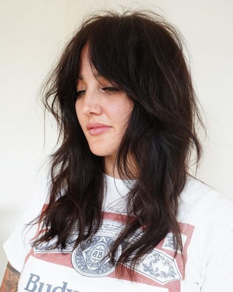 Modern Shag Haircut, Shaggy Long Hair, Long Shag Haircut, Shaggy Haircuts, Haircuts For Wavy Hair, Shag Hairstyles, Haircuts For Medium Hair, Haircuts Straight Hair, Shag Haircut