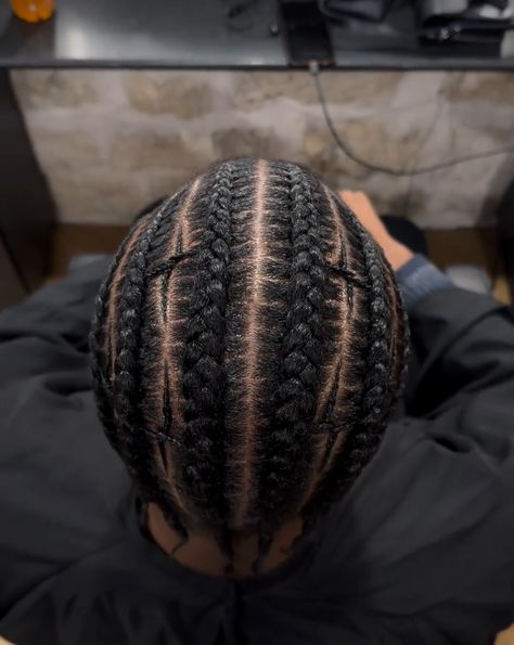 Cornrows Braids Hairstyles Men, Cornrows For Men Design, Love Heart Cornrows, 6 Cornrows Men, Cornrows Ideas Men, Canerow Back Braids Hairstyles, Full Head Cornrows Men, Simple Braids For Men, Taper Cornrows