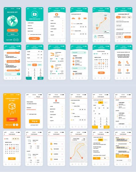 Application Ideas Mobile, App Display Design, Application Design Ideas, Web Page Design Layout, Phone Ui Design, App Page Design, Phone App Design, การออกแบบ Ui Ux, Mobile Layout