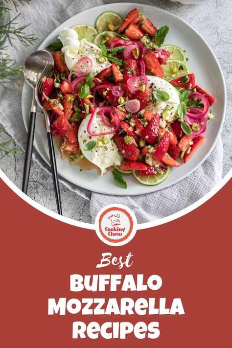 Silky, mildly sweet, and so decadent, these Buffalo Mozzarella Recipes are going to wow you! Check out this epic list of meal inspiration. Buffalo Mozzarella Recipe, Korma Paste, Mozzarella Appetizers, Pizza Monkey Bread, Mozzarella Pasta, Baked Gnocchi, Meal Inspiration, Mozzarella Recipes, Mozzarella Salad