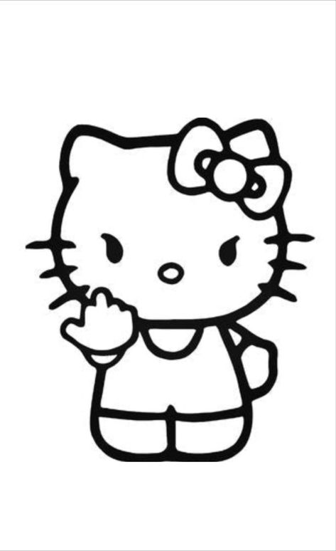 Baddie hello kitty. Hello kitty coloring page. Kawaii coloring pages. Printable coloring pages. Kawaii hello kitty. Cute. Cute hello kitty. Bad hello kitty. Hello Kitty Pictures To Draw, Cute Drawing Outline, Hello Kitty Outline Drawing, Hello Kitty Graffiti Art, Hello Kitty Desenhos, Hello Kitty Coloring Pages Y2k, Hello Kitty Drawing Sketches Y2k, Cute Hello Kitty Drawing, Things To Trace