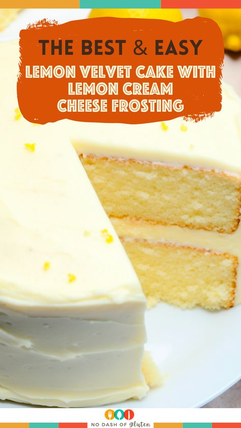 Lemon Cheesecake Cake Recipe, Lemon And Vanilla Cake, Tart Lemon Cake, Lemon Velvet Pound Cake, Cooktop Cove Lemon Velvet Cake With Lemon Cream Cheese Frosting, Lemon Velvet Cake With Lemon Cream Cheese Frosting, Lemon Cake Topping Ideas, Lemon Cream Cheese Cupcakes, Lemon Cooler Cake