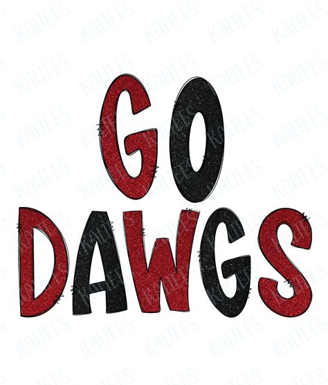 Dawgs Football, Bulldog Wallpaper, Uga Football, Georgia Dawgs, Go Dawgs, Glitter Png, Georgia Football, Doodle Lettering, Georgia Bulldogs