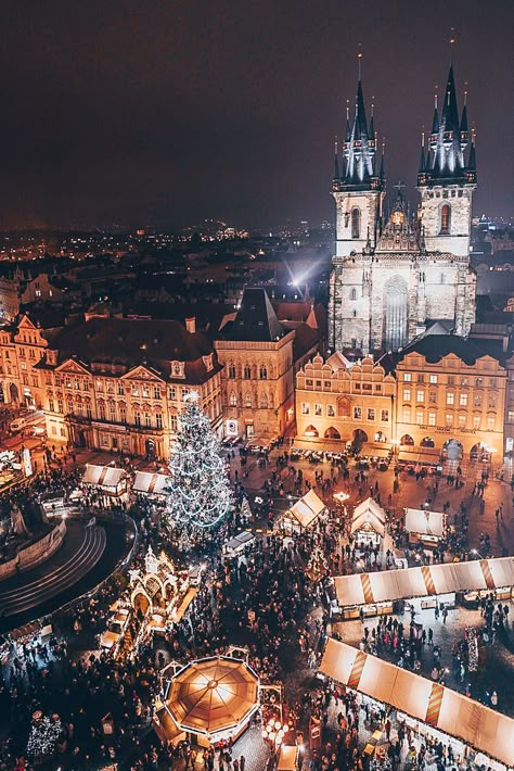 Old Town Square Christmas markets in Prague Old Town Square Prague Christmas Markets, Prague During Christmas, Prague Czech Republic Christmas, Christmas Market Europe, Prague At Christmas, Prague Christmas Aesthetic, Christmas In Europe Aesthetic, Prague Aesthetic Winter, Prague Market