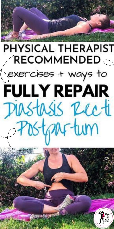 Diastasis Recti Repair, Postpartum Workout Plan, Healing Diastasis Recti, Post Baby Workout, Diastasis Recti Exercises, Post Pregnancy Workout, Physical Therapy Exercises, Baby Workout, Diastasis Recti