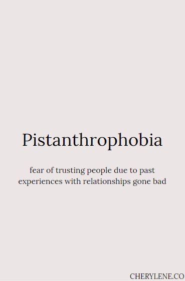 Fear Of Trusting People, Aesthetic Dictionary, Phobia Words, Trusting People, Repost If, Unique Words Definitions, Words That Describe Feelings, Uncommon Words, One Word Quotes