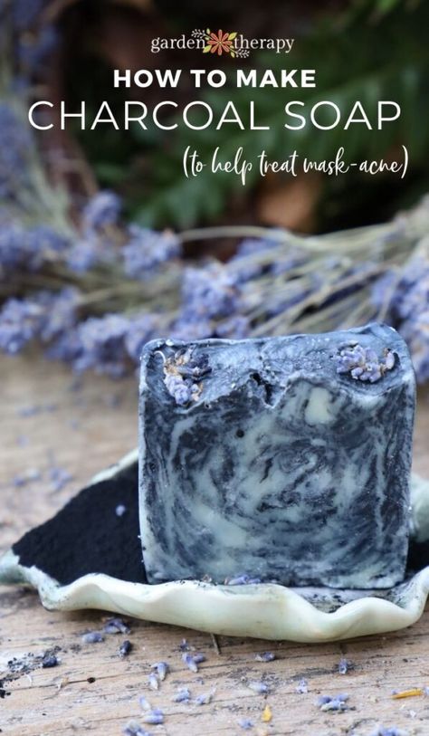 Charcoal Soap Recipe, Charcoal Face Soap, Diy Natural Beauty Recipes, Skincare Step, Amish Lifestyle, Shower Melts, Homemade Spa, Cold Process Soap Recipes, Garden Therapy