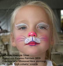 Good site for face painting inspiration. Face Painting Inspiration, Bunny Face Paint, Easter Face Paint, Obličejové Masky, Kids Face Paint, Pintura Facial, Face Painting Designs, Bunny Face, Maquillage Halloween