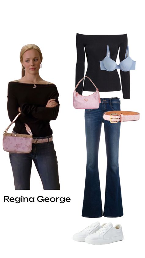 Regina George outfit inspo Regina George Outfit, Outfit Inspo Shuffles, Mean Girls Outfits, 2000s Outfit, Famous Outfits, 2000s Outfits, Idee Cosplay, Regina George, 2000s Fashion Outfits