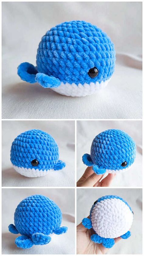 Baby Whale Crochet Free Pattern - Amigurumi #CrochetIdeas, #CrochetArt Baby Whale Crochet Pattern Free, Crochet Toys Free Patterns Beginner, How To Crochet A Stuffed Animal For Beginners, 5 Min Crochet Projects, Cute Crochet Ideas Free Pattern, Whale Amigurumi Pattern Free, Butterfly Amigurumi Free Pattern, Cute Things To Crochet For Boyfriend, Crochet Patterns For Beginners Free