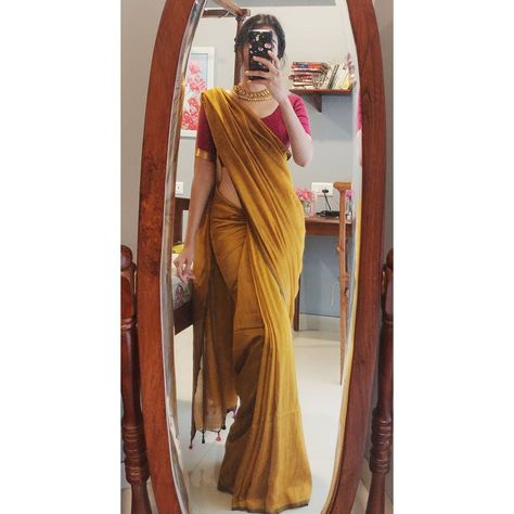 Keep Me Stylish, Fabric Cotton, Mustard, Saree, Purse, Mirror, Yellow, Fabric, On Instagram