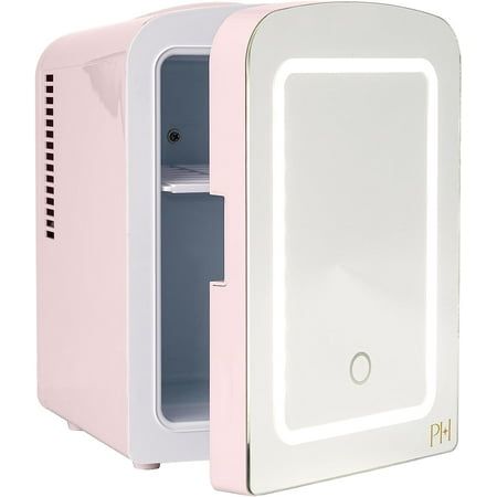 Mini Fridge [Upgrade], Small Fridge Rapid Cooling 4 Liter/6 Cans Skincare Fridge, Cooler and Warmer Refrigerators for Bedroom, Cosmetics, Office Pink Mini Fridge Pictures, Makeup Mini Fridge, Mini Frigerator Organization Skincare, Mini Fridge For Drinks, Pink Skincare Fridge, Mini Fridge For Skincare, Cute Stuff For Christmas List, Mini Frigerator Cute, Skin Care Mini Fridge