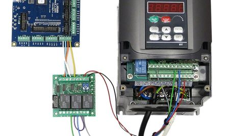 Using output board for spindle control - Planet CNC Shop Hacks, Cnc Machine Projects, Cnc Spindle, Arduino Cnc, Cnc Controller, Diy Cnc Router, Hardware And Software, Electronic Circuit Design, Electrical Circuit Diagram