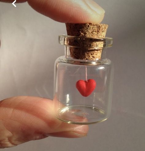 Kule Ting, Gifts To Make, Mini Glass Bottles, Creative Gifts For Boyfriend, Mini Jars, Love And Affection, Bottle Charms, Mors Dag, Mini Things