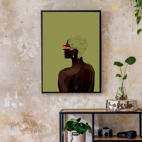 Arched Wall, Aesthetic Shop, Afrocentric Art, African Decor, Bedroom Door, Eclectic Art, Black Artwork, Women Art, Colorful Wall Art