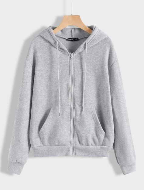 Solid Color Zip Up Hoodie, Simple Zip Up Hoodie, Gray Sweater Zip Up, Grey Sweater Zip Up, Sweatshirt Zip Up, Gray Zip Up, Sweater Zip Up, Grey Zip Up, Hoodies Zip Up