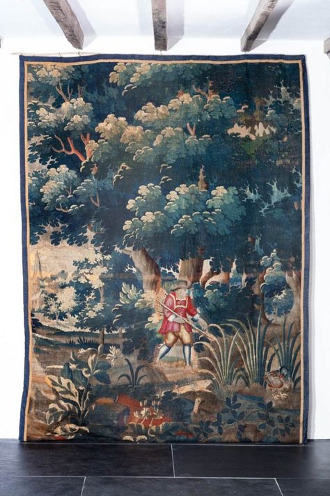 17th century verdure tapestry - Marhamchurch Antiques Tree Tapestry, Woodland Scene, French Garden, Limousin, Summer Breeze, Objet D'art, Tapestry Weaving, Modern Life, Art Moderne