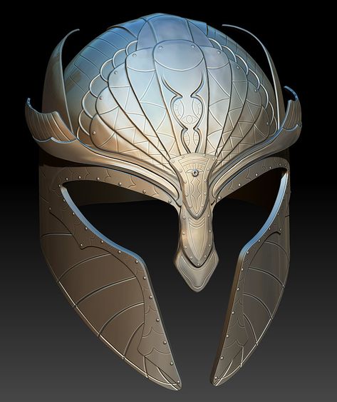 ArtStation - Fantasy helmet, Jarkko Kainulainen Fantasy Helmet, Elder Scrolls Legends, My Fantasy World, Monster Concept Art, Mobile Games, Helmet Design, Day Challenge, Study Style, Elder Scrolls