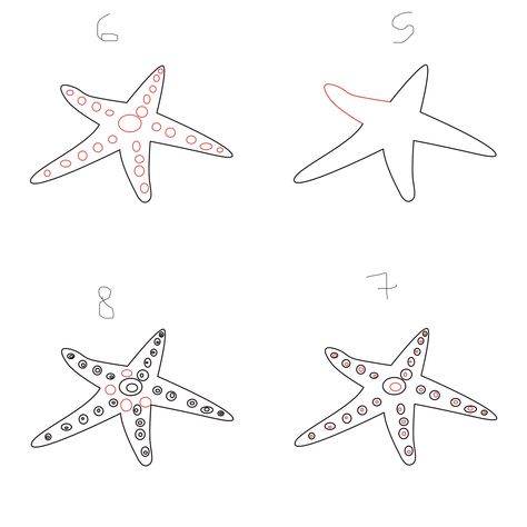 Starfish Drawing, Drawing Steps, Drawing Lesson, Beach Theme, Drawing Lessons, Underarmor Logo, Step By Step Drawing, Easy Tutorial, Draw Drawing