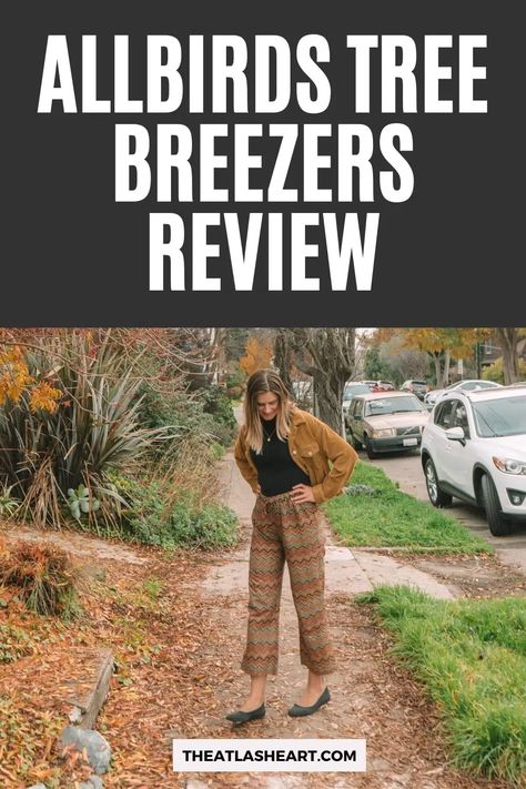 My honest Allbirds Tree Breezers review! After testing out the Jet Black Allbirds Tree Breezers for four months, this is what I really thought of Allbirds flats - including what makes the Allbirds women's Tree Breezers special in terms of sustainability, how to pair your Allbirds Tree Breezers with a cute outfit, and everything to know about Allbirds ballet flats. Click through for the full Allbirds flats review. #allbirds #allbirdsshoes #balletflats #allbirdsflats #sustainableshoes Allbirds Tree Breezers, Allbirds Shoes Women Outfit, Jet Black Color, Allbirds Shoes, Comfy Flats, Travel Necessities, Amazon Travel, Flats Outfit, Travel Must Haves