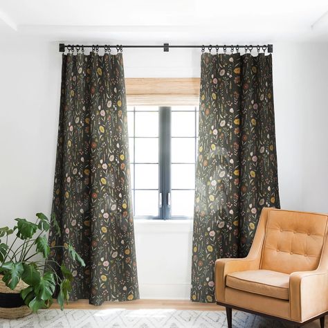 Lark Manor Andresky Cottage Garden V 1pc Blackout Window Curtain Panel & Reviews | Wayfair Blackout Window Treatments, Floral Curtains, Blackout Windows, Blackout Curtain, Panel Bed, Room Darkening, Window Curtain, Blackout Curtains, Cottage Garden