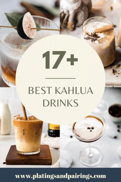 Kalua Drinks Cocktails Simple, Kaluha Recipes Drinks, Kahlua Coffee Drinks, Kaluha Recipes, Toasted Almond Drink, Kaluah Recipes, Kahlua Drinks, Baileys Drinks, Homemade Kahlua