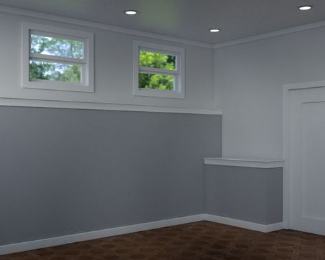 Basement With Ledge Half Walls, Basement Half Wall Ledge, Half Wall Ledge Ideas, Wall Ledge Ideas, Basement Half Wall Ledge Ideas, Half Wall Ledge, Wall Ledge Decor Ideas, Half Wall Decor, Basement Wall Colors