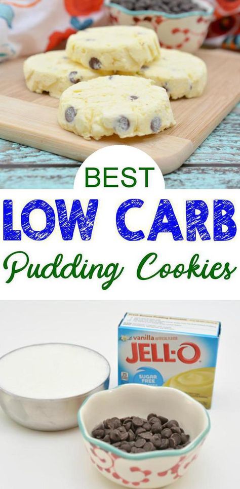 Low Carb Pudding, Pudding Cookies Recipes, Galletas Keto, Keto Pudding, Diet Cookies, Fit Foods, Keto Cookie Recipes, Lazy Keto, Postre Keto