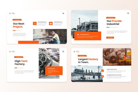 Industrix - Manufacturing Industry Powerpoint Template Shoe Factory, Manufacturing Industry, Graphic Design Business, Design Business, Keynote Template, Presentation Template, Business Design, Hello Everyone, Presentation Templates